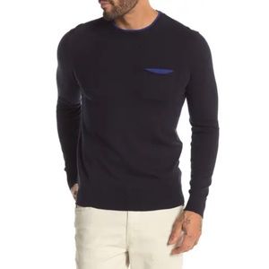 Stewart of Scotland Double Trim Crew Neck Sweater